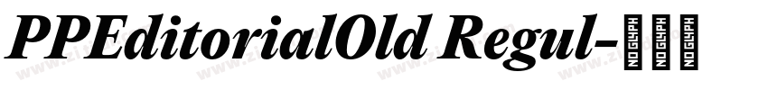PPEditorialOld Regul字体转换